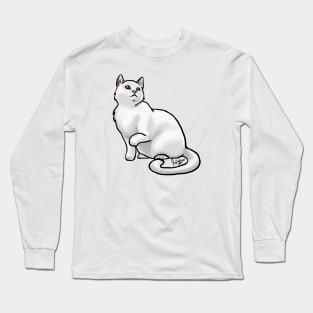 Cat - European Shorthair - White Long Sleeve T-Shirt